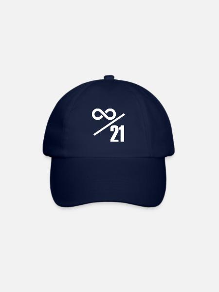 Bitcoin 21 Millionen Limit - Unendlich Wertvoll - Baseballkappe - Blau/Blau