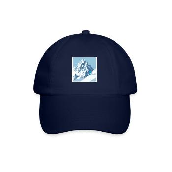 Skifahren: Freiheit auf zwei Brettern - Baseballkappe - Blau/Blau - Vorne