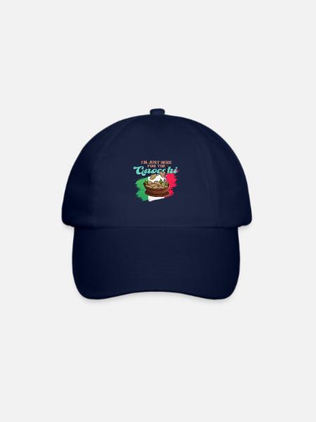 Gnocchi Teig Gericht Pasta Italien Küche Koch - Baseballkappe - Blau/Blau