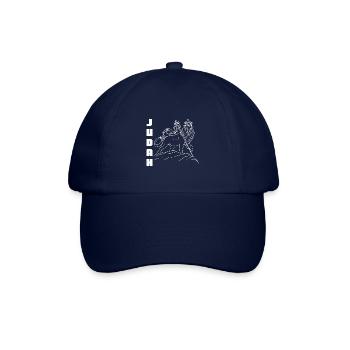 Afrika Löwe von Kuda Judah Rastafari Kultur Kultur - Baseballkappe - Blau/Blau - Vorne