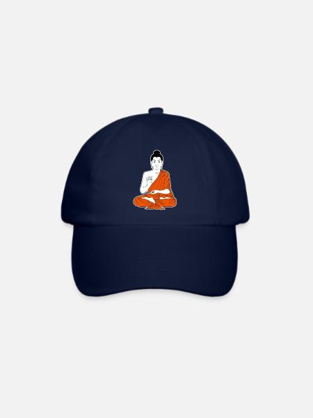 buddha - Baseballkappe - Blau/Blau