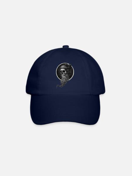 Wikingerschädel - Baseballkappe - Blau/Blau