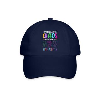 Chaos Kindergarten Erzieher Kita Kinder Geschenk - Baseballkappe - Blau/Blau - Vorne