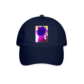sommerblume pop Art - Baseballkappe - Blau/Blau - Vorne