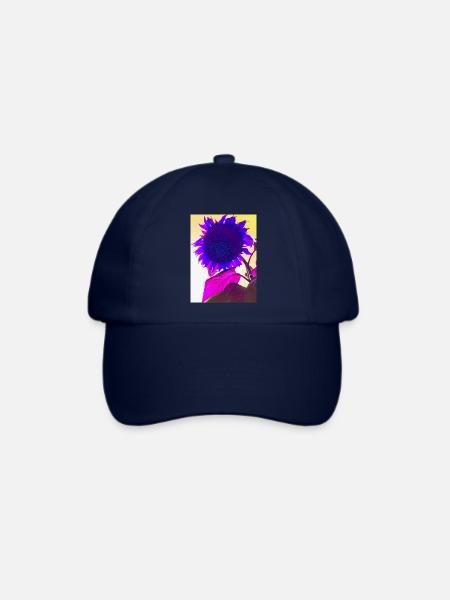 sommerblume pop Art - Baseballkappe - Blau/Blau
