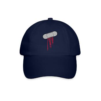 Blut Tropfen Pflaster - Baseballkappe - Blau/Blau - Vorne