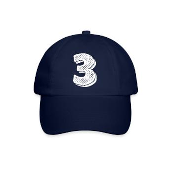 Nummer 3-3 Jähriges Jubiläum - Baseballkappe - Blau/Blau - Vorne