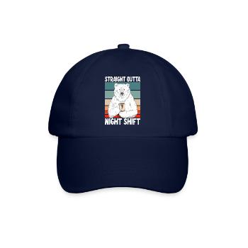 Direkte aus der Nachtschicht - Baseballkappe - Blau/Blau - Vorne