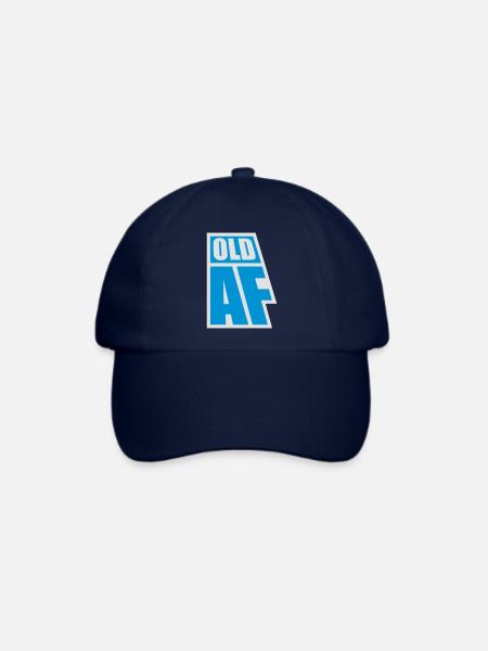 old AF Text Logo - Baseballkappe - Blau/Blau