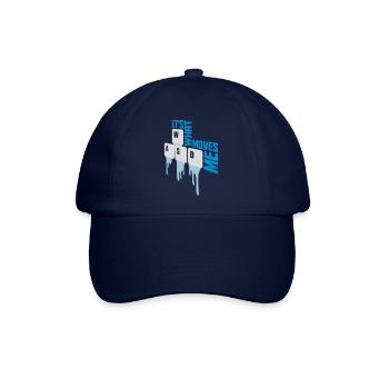 its what moves me - Baseballkappe - Blau/Blau - Vorne
