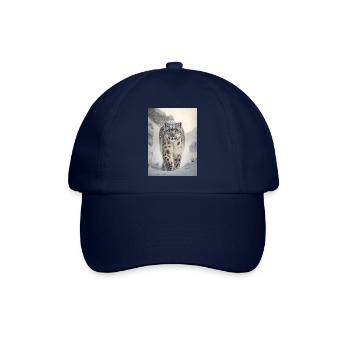 Schneeleopard - Baseballkappe - Blau/Blau - Vorne