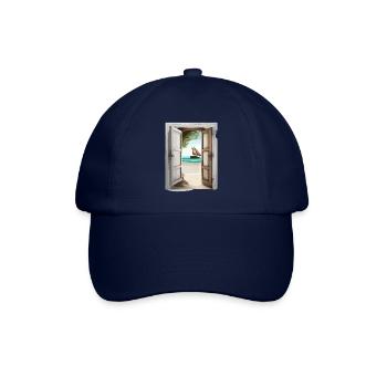 Offene Tür zum Meer - Baseballkappe - Blau/Blau - Vorne