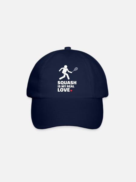 Ich Liebe squash - Baseballkappe - Blau/Blau