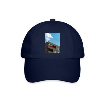 Der rote Sonnenschirm auf dem Balkon der Wohnung bl - Baseballkappe - Blau/Blau - Vorne