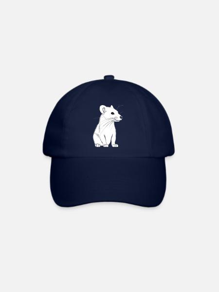 Verspieltes Frettchen - Baseballkappe - Blau/Blau