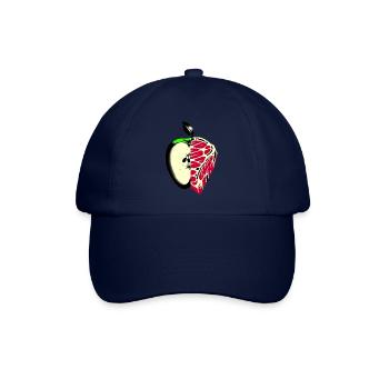 Obst statt Fleisch | Reduzierter Fleischkonsum - Baseballkappe - Blau/Blau - Vorne