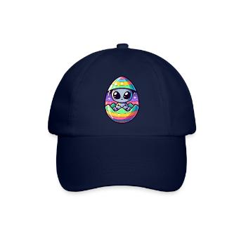 Alien Osterei-Schlüpfen Design: Bunte Überraschung - Baseballkappe - Blau/Blau - Vorne