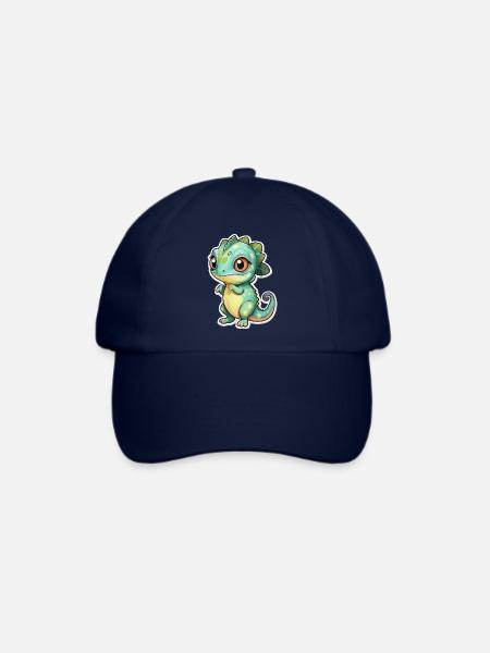 Süßes Chamäleon - Baseballkappe - Blau/Blau