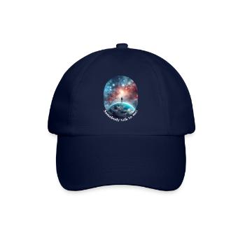Jemand redet mit mir - Baseballkappe - Blau/Blau - Vorne