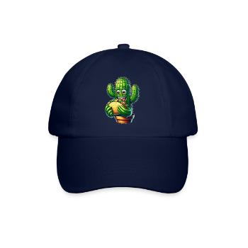 Kaktus Taco Mexiko Essen Mexikanisch Cartoon - Baseballkappe - Blau/Blau - Vorne