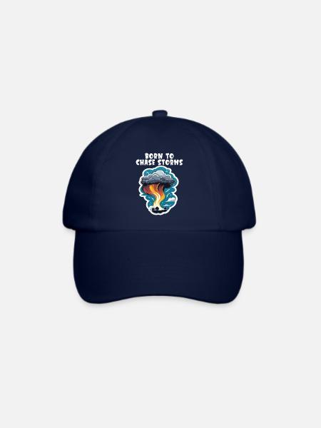Sturmjäger T-Shirt Born to chase storms - Baseballkappe - Blau/Blau