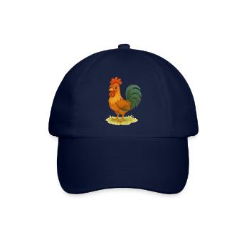 hahn gockel - Baseballkappe - Blau/Blau - Vorne