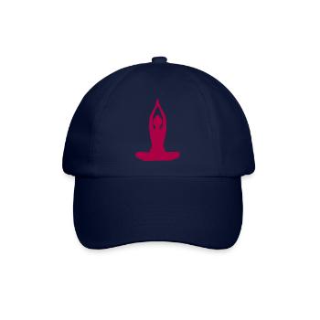 Yoga Formen Silhouetten Meditation - Baseballkappe - Blau/Blau - Vorne