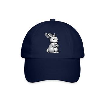 Kaninchen Hase Hasen langohr Klopfer Rammler - Baseballkappe - Blau/Blau - Vorne
