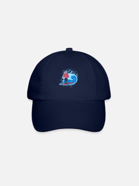 Surf Oma - Baseballkappe - Blau/Blau