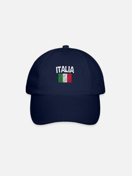 italia - Baseballkappe - Blau/Blau
