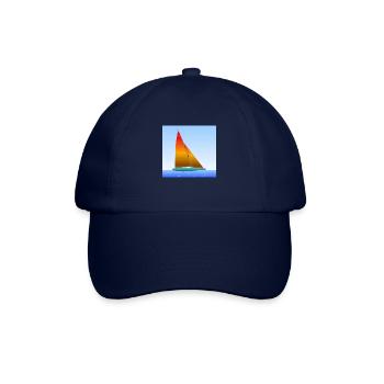 Segelschiff - Baseballkappe - Blau/Blau - Vorne