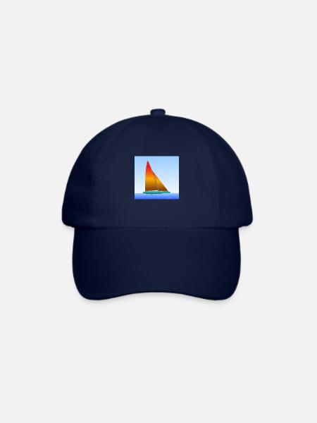 Segelschiff - Baseballkappe - Blau/Blau
