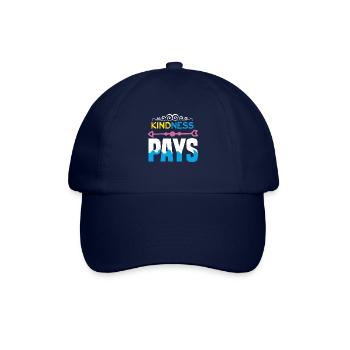 FREUNDLICHKEIT ZAHLT sich aus - Baseballkappe - Blau/Blau - Vorne