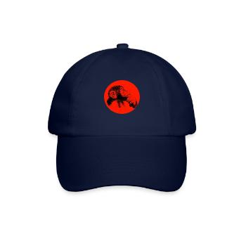 Denke nach Affe Schimpanse - Baseballkappe - Blau/Blau - Vorne