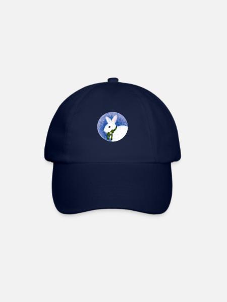 Winter Hase - Baseballkappe - Blau/Blau