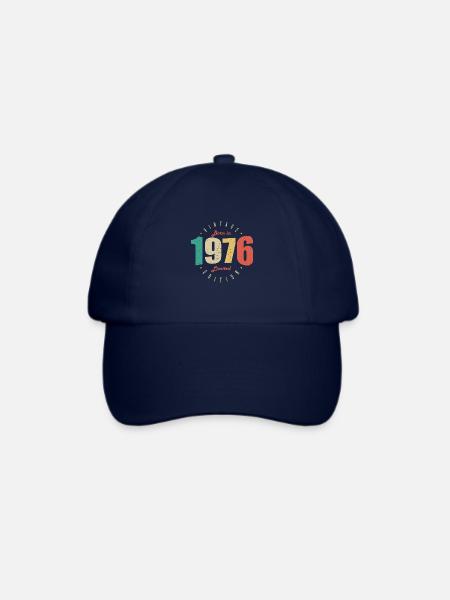 1976 Vintage Retro Geburtstagsgeschenk 1976 - Baseballkappe - Blau/Blau