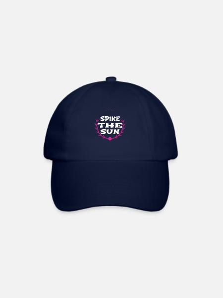 beach volleyball tournaments present idea - Baseballkappe - Blau/Blau