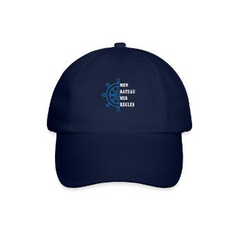 Mein Boot Meine Regeln - Baseballkappe - Blau/Blau - Vorne