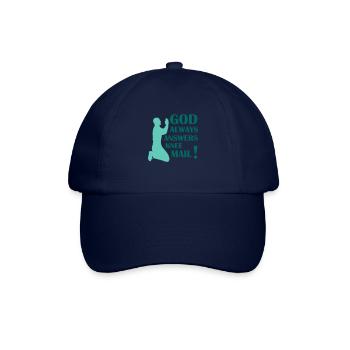 god answers - Baseballkappe - Blau/Blau - Vorne