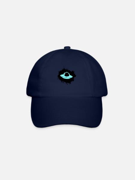 Ufo Klecks - Baseballkappe - Blau/Blau