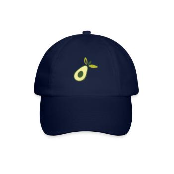 Avocado. Bio print. Vegan print. Food print. - Baseballkappe - Blau/Blau - Vorne