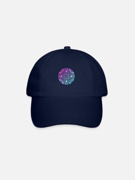 Mandala - Baseballkappe - Blau/Blau