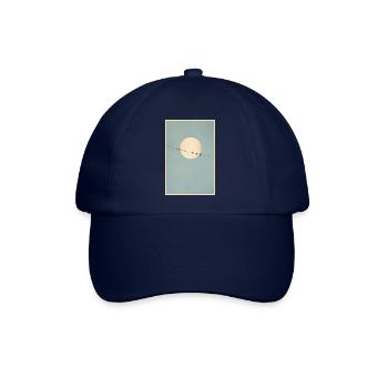 Vögel auf der Leine - Baseballkappe - Blau/Blau - Vorne