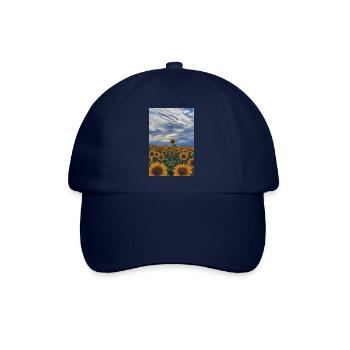 Sonnenblume Blume Sonne Geschenk Landschaft Natur - Baseballkappe - Blau/Blau - Vorne