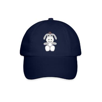 Drolliger grauer Esel Für Esel Freunde Geschenk - Baseballkappe - Blau/Blau - Vorne