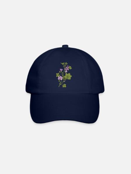 Wilde Malve - Baseballkappe - Blau/Blau