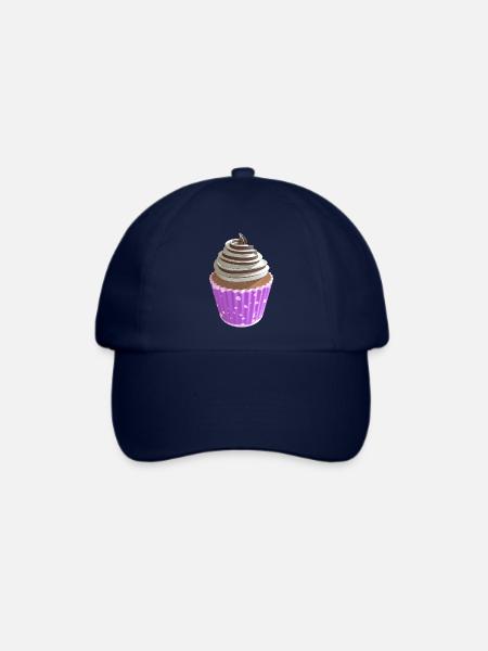 Cupcake Vanille und Schokolade - Baseballkappe - Blau/Blau