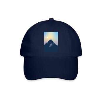 Berg Sonne - Baseballkappe - Blau/Blau - Vorne