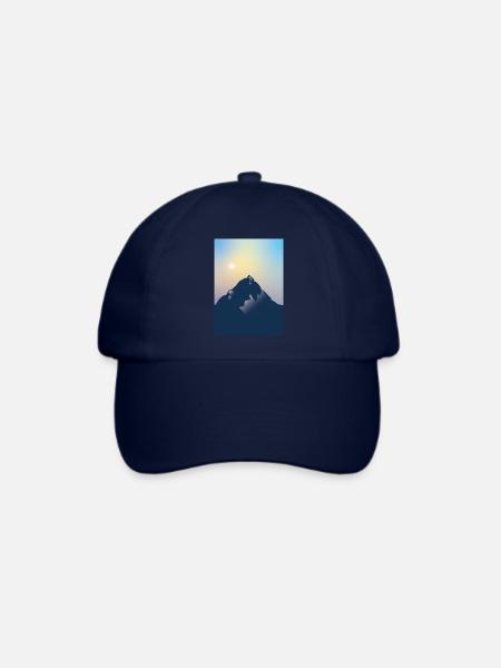 Berg Sonne - Baseballkappe - Blau/Blau
