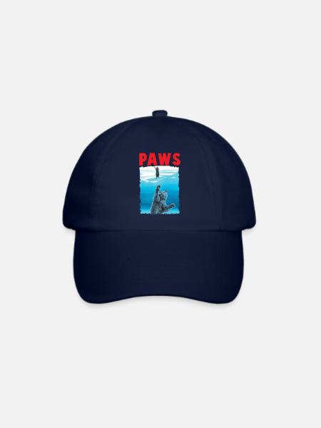 Katze Paws Katzen Geschenk Cat Mom Cat Dad Film - Baseballkappe - Blau/Blau